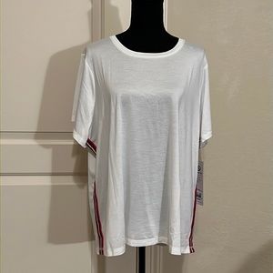 Shape activewear plus size track star top